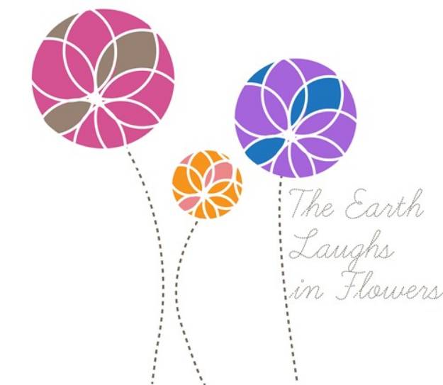 Picture of Flower Laugh SVG File