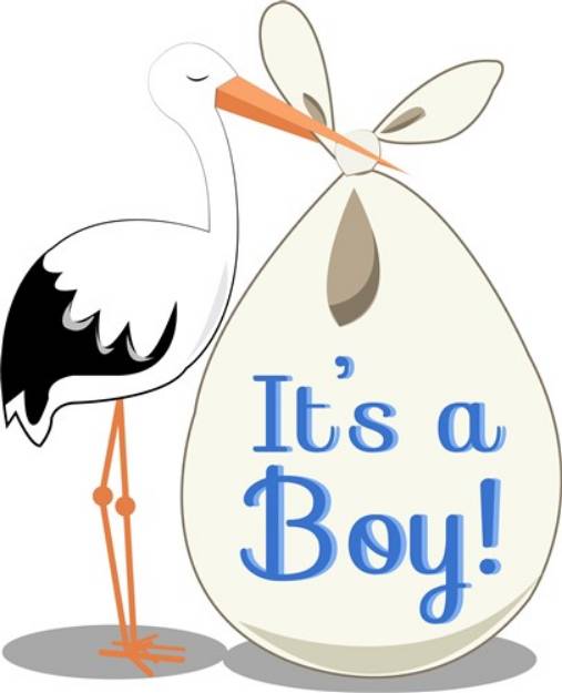 Picture of Boy Announcement SVG File