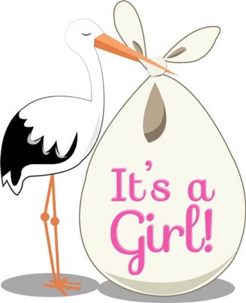 Picture of Girl Announcement SVG File