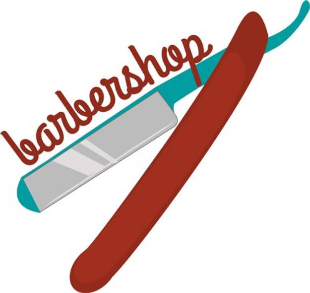 Picture of Barbershop Blade SVG File
