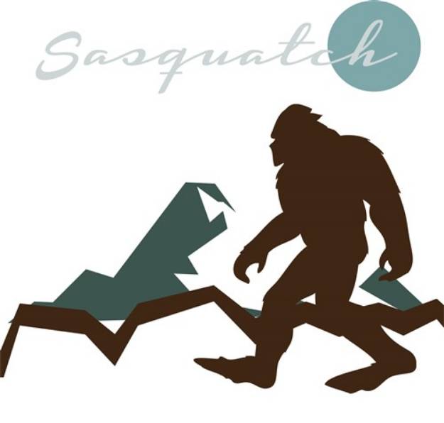 Picture of Sasquatch Mountain SVG File