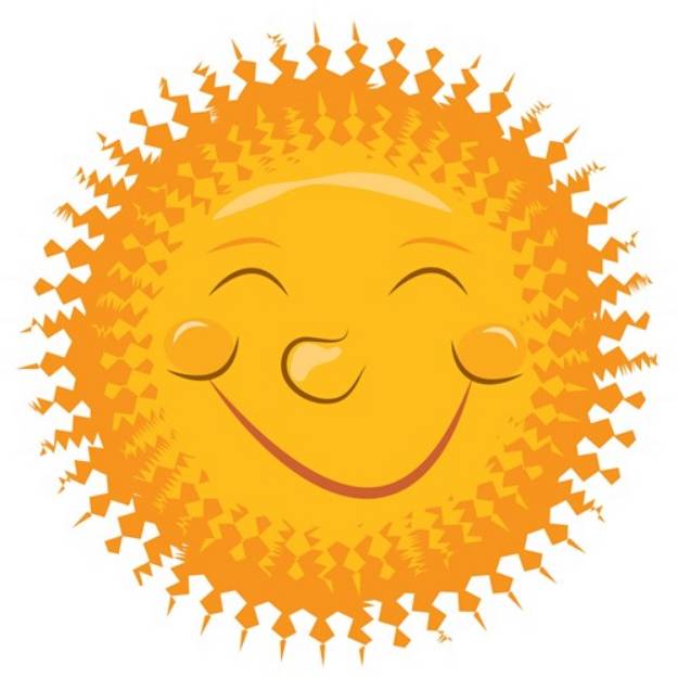Picture of Smiley Sun SVG File