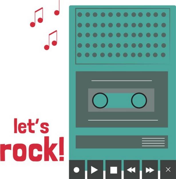 Picture of Lets Rock SVG File