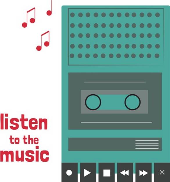 Picture of Listen to the Music SVG File