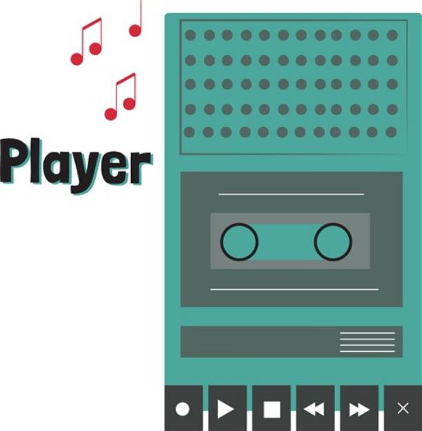 Picture of Music Player SVG File