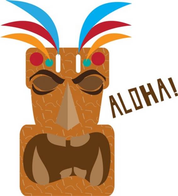 Picture of Tiki Aloha SVG File