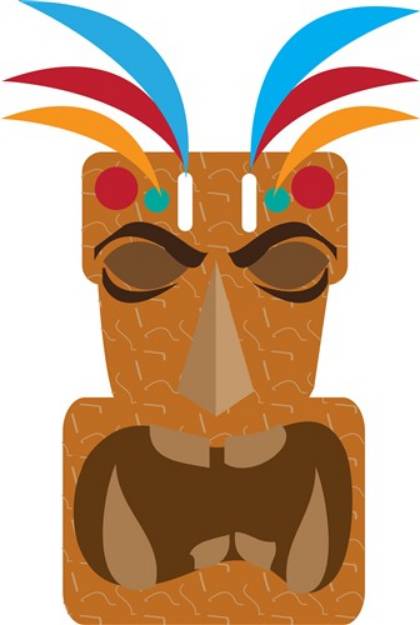 Picture of Tiki Mask SVG File