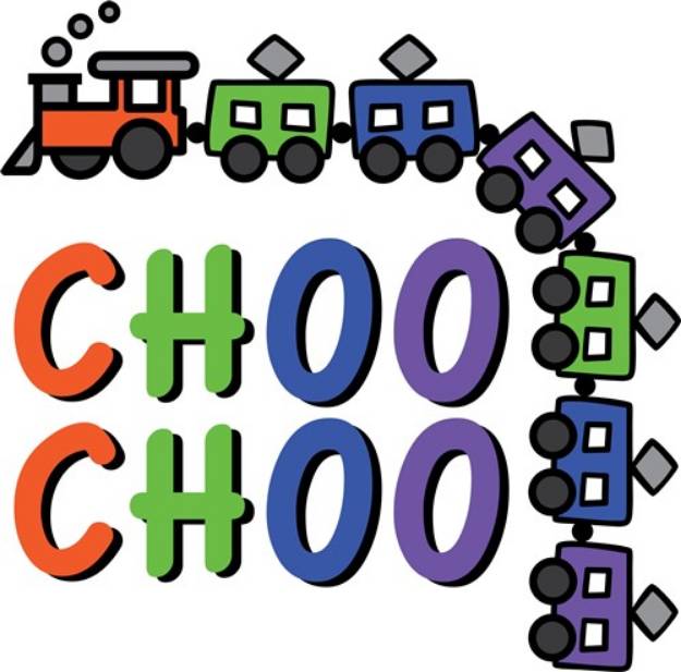 Picture of Choo Choo Train SVG File