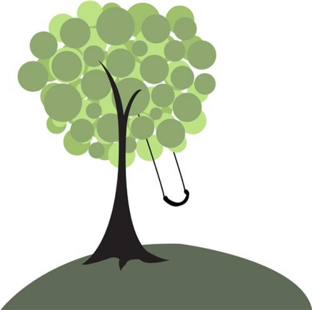Picture of Tree Swing SVG File