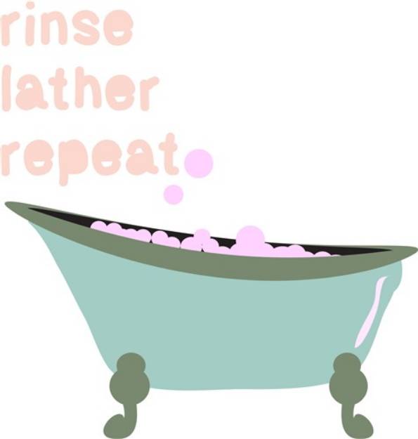 Picture of Rinse Lather Repeat SVG File