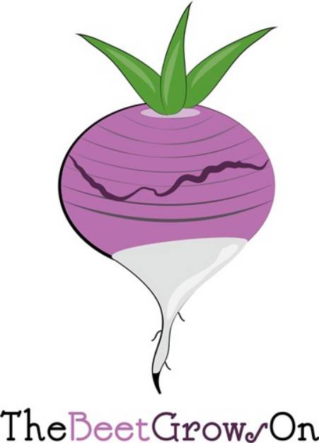 Picture of Beet Grows On SVG File