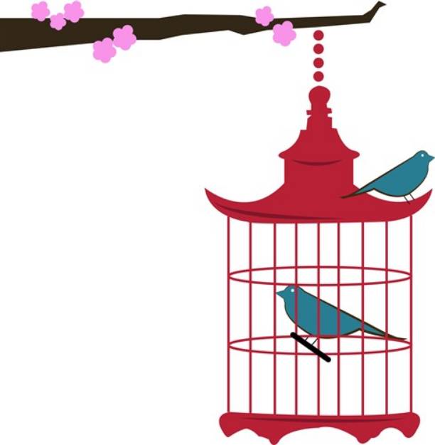 Picture of Birdcage Branch SVG File