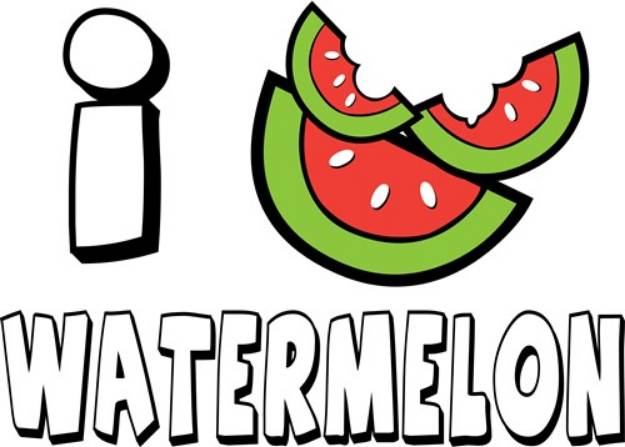 Picture of Watermelon Love SVG File