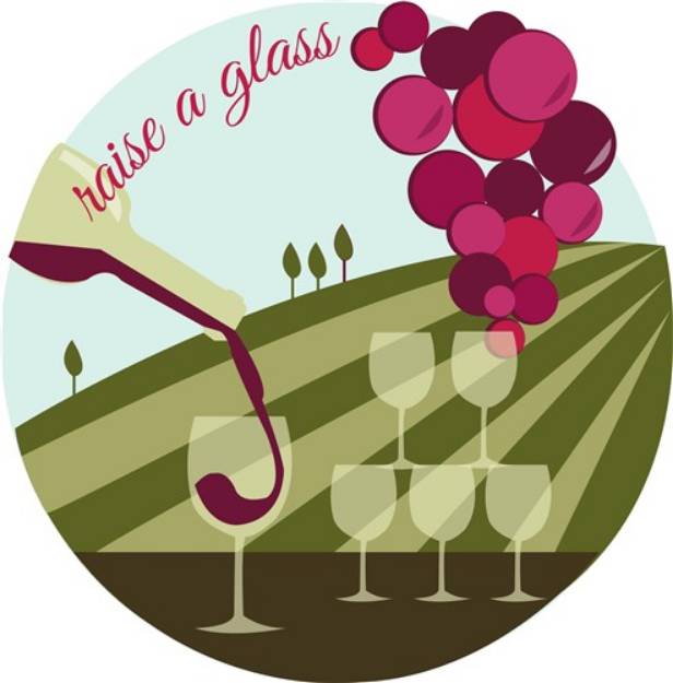 Picture of Raise a Glass SVG File