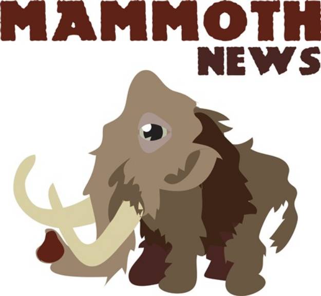 Picture of Mammoth News SVG File