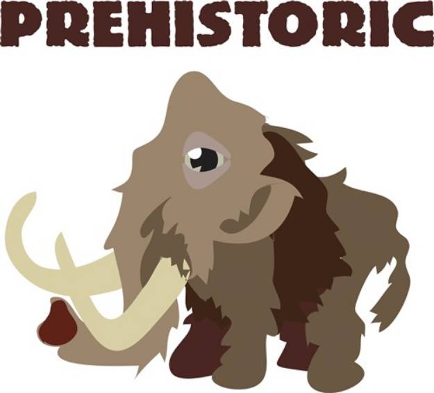 Picture of Prehistoric Mammoth SVG File