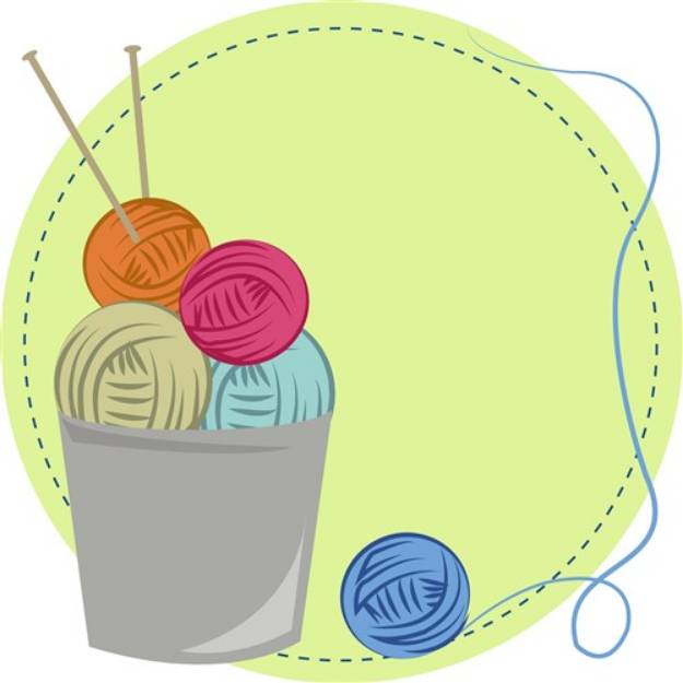 Picture of Knitting Yarn SVG File