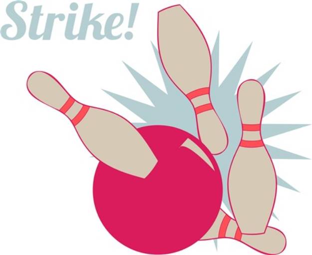 Picture of Strike Bowling SVG File