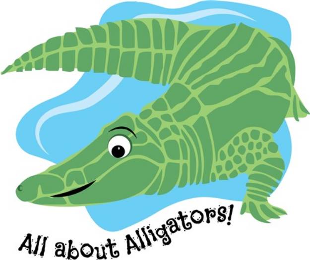 Picture of All About Alligators SVG File