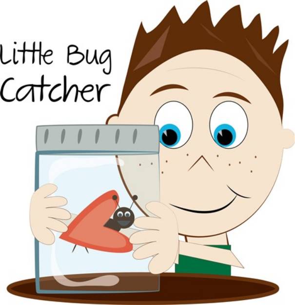 Picture of Little Bug Catcher SVG File