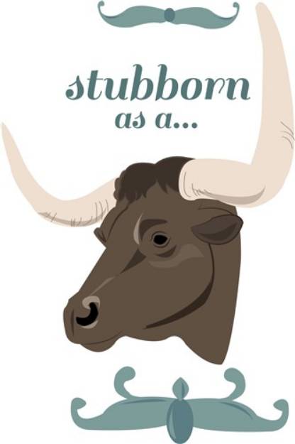Picture of Stubborn Bull SVG File