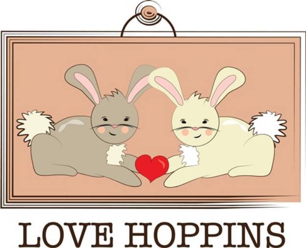 Picture of Love Hoppins SVG File