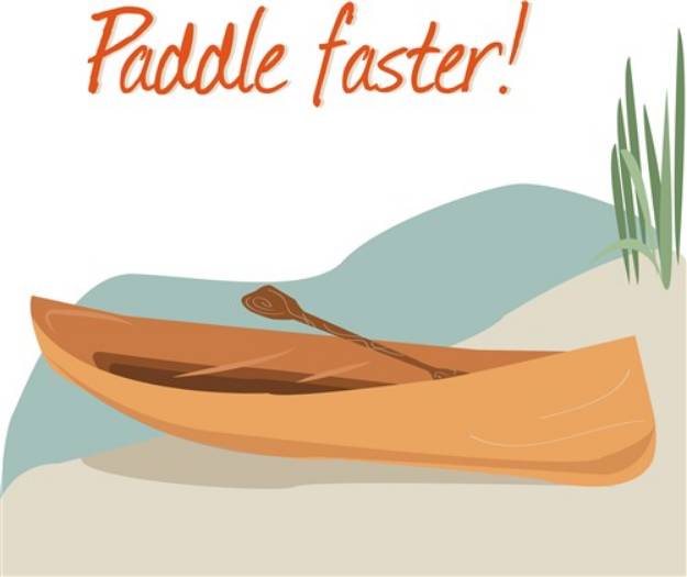 Picture of Paddle Faster SVG File
