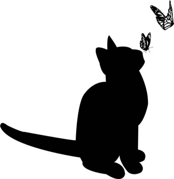 Picture of Silhouette Cat SVG File