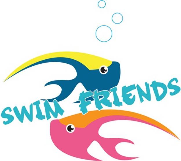 Picture of Swim Friends SVG File