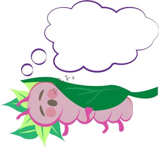 Picture of Caterpillar Leaves SVG File