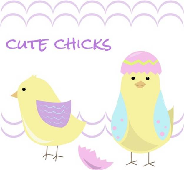Picture of Cute Chicks SVG File