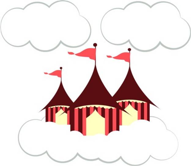 Picture of Circus Clouds SVG File