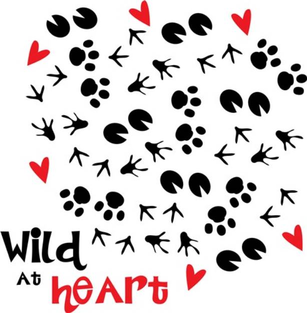 Picture of Wild at Heart SVG File