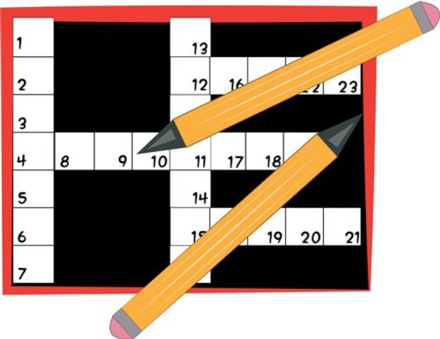 Picture of Crossword SVG File