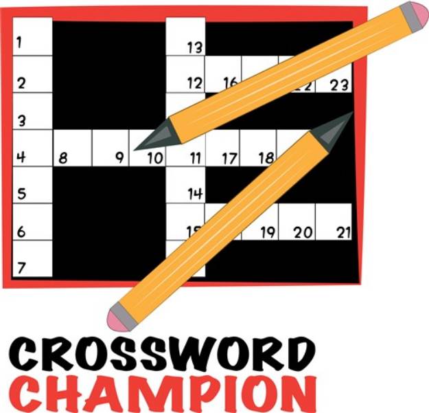 Picture of Crossword Champ SVG File