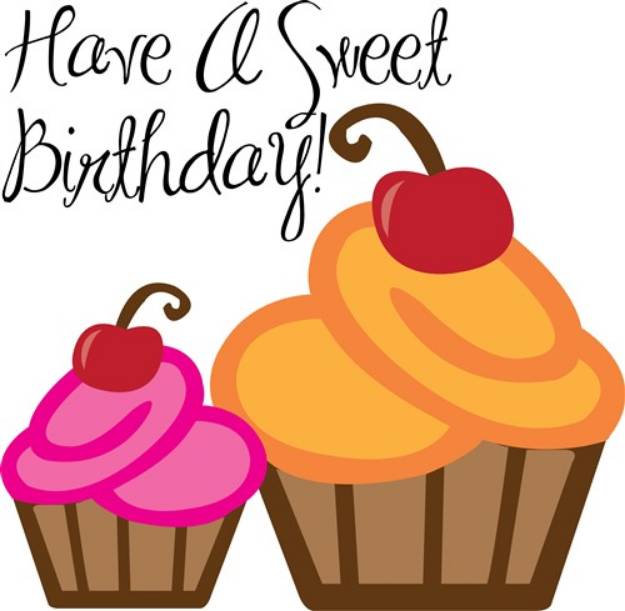 Picture of Sweet Birthday SVG File