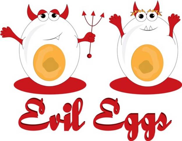 Picture of Evil Eggs SVG File
