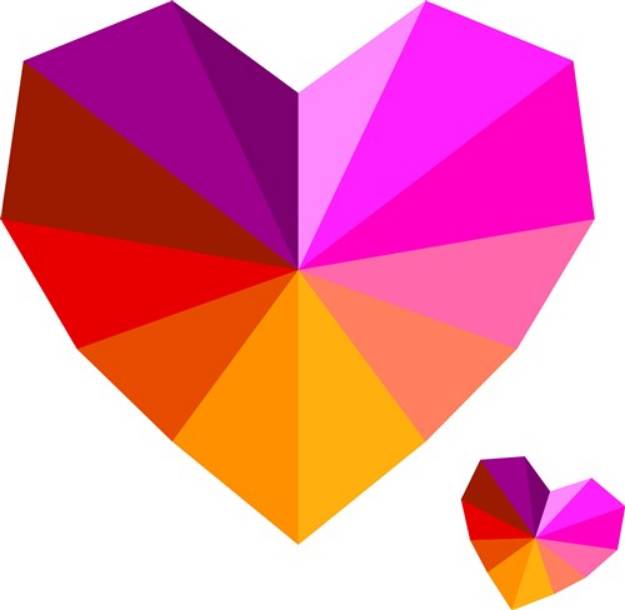 Picture of Rainbow Heart SVG File