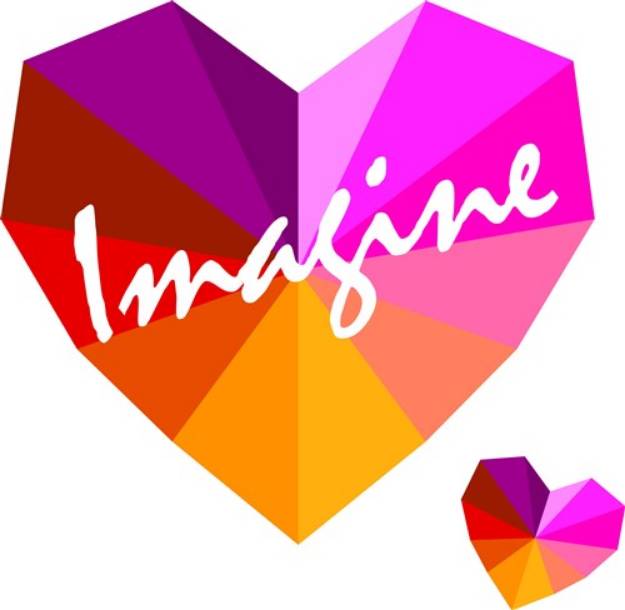 Picture of Imagine Heart SVG File