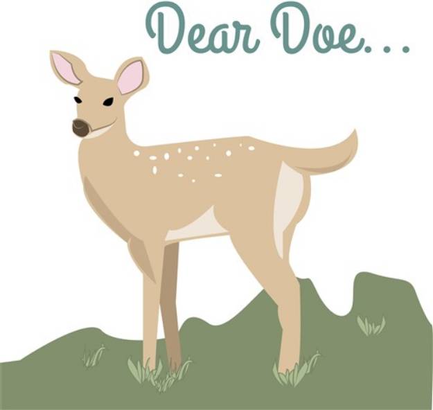 Picture of Dear Doe SVG File