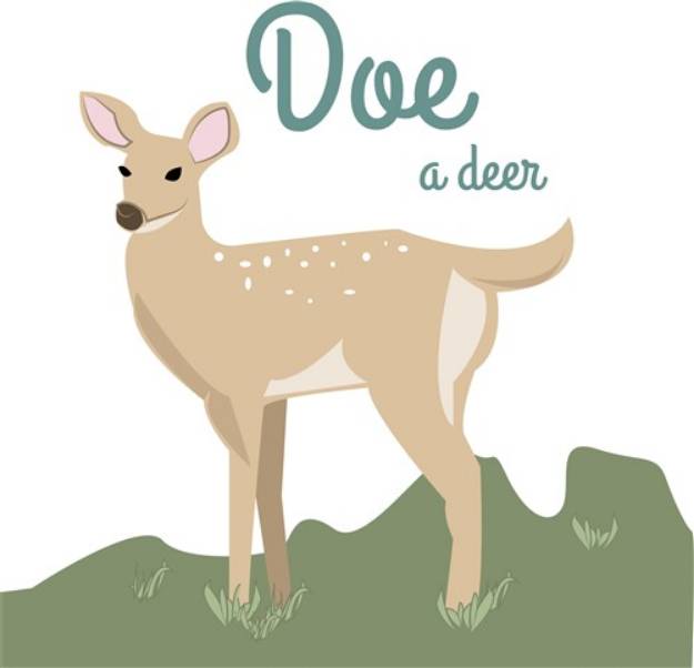 Picture of Doe A Deer SVG File