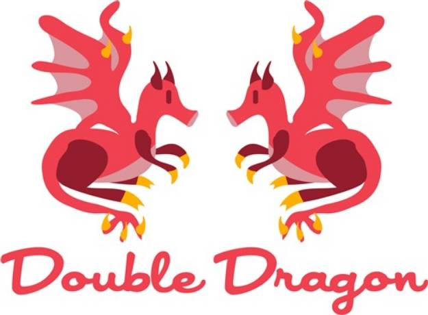 Picture of Double Dragon SVG File