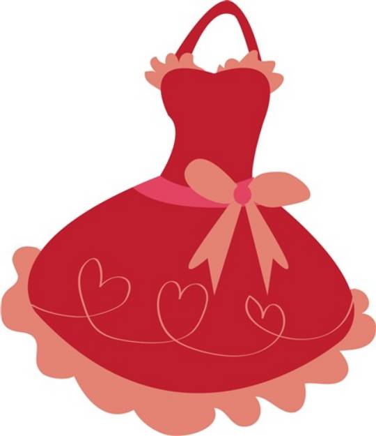 Picture of Heart Apron SVG File