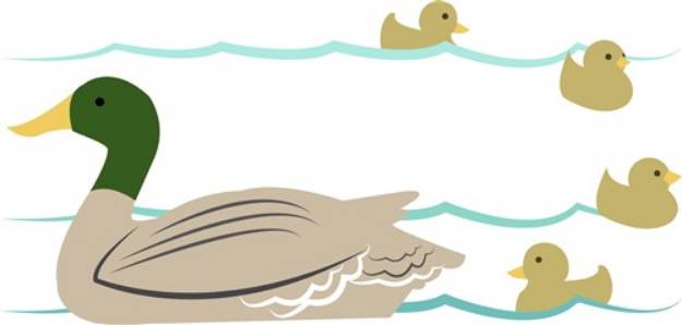 Picture of Duck Family SVG File