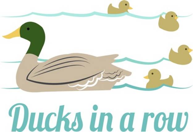 Picture of Ducks In A Row SVG File