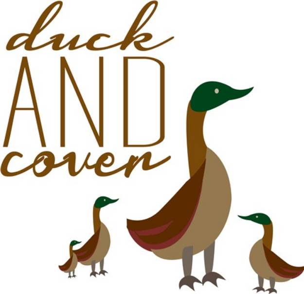 Picture of Duck & Cover SVG File