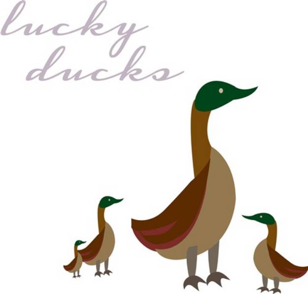 Picture of Lucky Ducks SVG File