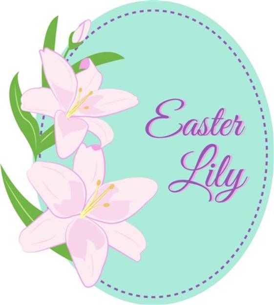 Picture of Easter Lilly SVG File