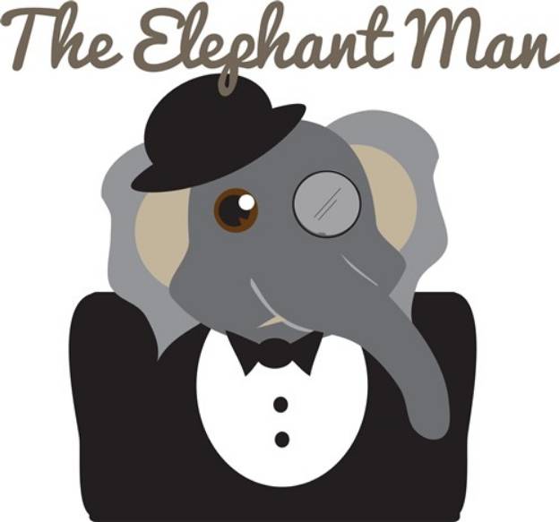 Picture of Elephant Man SVG File