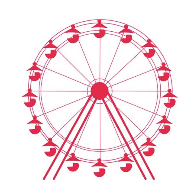 Picture of Ferris Wheel SVG File